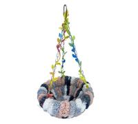 Giwnhvx Nid d'oiseau chaud pour perroquet - Lit balançoire suspendu - En peluche - Petit nid d'oiseau C