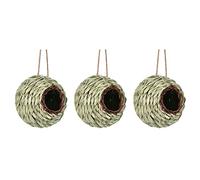 Giwnhvx Nid D'Oiseau en Forme de Boule de Colibri Tissé à la Main pour L'Extérieur, en Forme de Boule, Tissé à la Main, en Herbe, Parfait pour Le Jardin, la Terrasse, la Pelouse