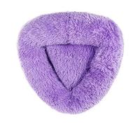 Giwnhvx Nid pour Chat de Compagnie Doux et Long Nid Chaud en Peluche pour Chien de Compagnie Lit Super Doux en Forme de Nid Triangulaire Fournitures pour Animaux de Compagnie, S + C Facile à U