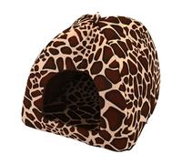Giwnhvx Nid pour Chien et Chat à Motif de Cerf Pliable, Chaud et Doux, Lit d'hiver pour Chien, pour Chiot, Fournitures pour Animaux de Compagnie B
