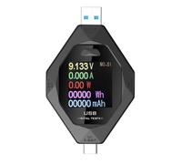 Giwnhvx Nouveau compteur de tension multifonction de type C et USB 3,7 cm, charge rapide, analyseur de détection de puissance, outils de test