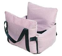 Giwnhvx Nouveau Pet Car Seat-Cat Bag Puppy-Car Back Seat-Protector Amovible Handheld & Car Rouge Stripe