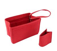 Giwnhvx Organisateur Sac à Main InséRer Maquillage, Organisateur Sac en Feutre avec Fermeture éClair, Shaper de Sac à Main et Fourre-Tout, Fit Cosmetic Bags Jamais Plein, Cabas M