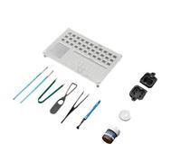 Giwnhvx Outil de démontage de caches de clé pour testeur de commutateur, outil de lubrification acrylique, plate-forme de retrait de touches, extracteur de claviers mécaniques, kit de bricolage C