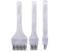 Giwnhvx Outil de poinçonnage en cuir DIY pour fait à la main, 3,0 mm, outil de poinçonnage