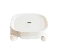 Giwnhvx Palette, pot de fleurs, pot de fleurs rond avec roulettes, réservoir d'eau, blanc