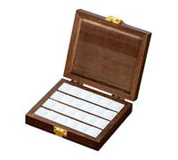Giwnhvx Palette vide en bois pour aquarelles, plateau pliable pour peinture, voyage portable, peinture acrylique à l'huile, 24 grilles