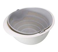 Giwnhvx Panier à double égouttement - Passoire de cuisine - Pour nouilles, légumes, fruits - Nettoyage des fruits et légumes