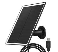 Giwnhvx Panneau solaire de surveillance solaire USB 6 W 5 V à faible consommation d'énergie - Panneau photovoltaïque - Noir-A