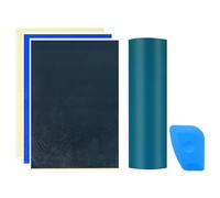 Giwnhvx Papier de gravure avec grattoir bleu pour marquage à fibre et gravure sur métal, céramique et verre