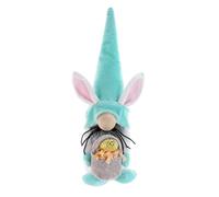 Giwnhvx Pâques Lapin Oreille sans GNOME PoupéEs Naines Joyeuses Pâques DéCoration pour Oeuf de Pâques Lapin Enfants Cadeaux,Bleu