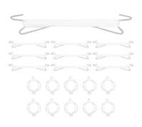 Giwnhvx Paquet de 10 Crochets de Support de Tomate et Pinces à Tomate pour, Crochets d'escalade pour Plantes de Jardin avec de 33 Pieds, Pinces à Tomate