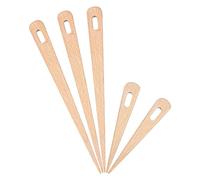 Giwnhvx Paquet de 5 Aiguilles à Tricoter en Bois, Bâtons de Métier à Tisser à Main en Bois, Tapisserie, Couture, Bricolage, Outils de Tricot Durables, Installation Facile