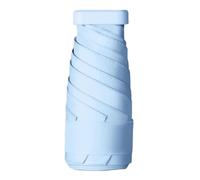 Giwnhvx Parapluie de voyage pliable, parapluie de poche portable à 6 baleines, coupe-vent et résistant à la pluie, convient pour un usage quotidien, bleu