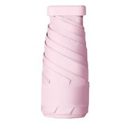 Giwnhvx Parapluie de voyage pliable, parapluie de poche portable à 6 lames, coupe-vent et anti-pluie, convient pour tous les jours rose