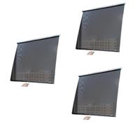 Giwnhvx Pare-soleil enroulable pour fenêtre, rideaux avec protection UV, pare-soleil rétractable pour voiture, pare-soleil 45 x 125 cm