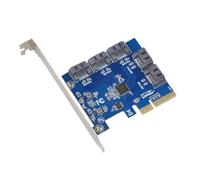 Giwnhvx PCI-E Riser Card PCIE 3.0-4X vers 5 Carte d'extension PCIE vers Riser Card Adapter Card pour PC