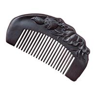Giwnhvx Peigne à Cheveux Peigne Gravé Haut de Gamme Graine de Lotus Peigne en Bois CréAtif Anti-Statique