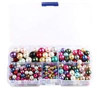 Giwnhvx Perles d'imitation de 4 à 10 mm de couleurs mélangées - Assortiment de couleurs