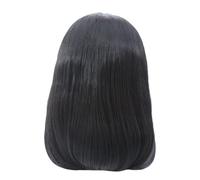 Giwnhvx Perruques de Fermeture de Perruque de Dentelle de 14 Pouces pour Femmes Perruques de Cheveux -Brésiliens Raides