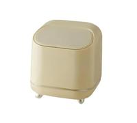 Giwnhvx Petit panier à déchets de bureau, conteneur à déchets de table anti-fuite, boîte à déchets multi-usages à la mode, boîte à déchets économe en espace