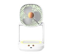 Giwnhvx Petit ventilateur pliable monté sur le mur, petit ventilateur électrique portable de table pour la maison de bureau, ventilateur silencieux avec circulateur d'air, blanc