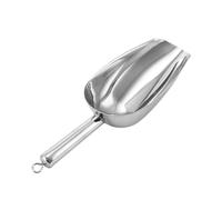 Giwnhvx Petite pelle à glace en acier inoxydable pour cuisine, bar, mariage, facile à installer, facile à utiliser, L