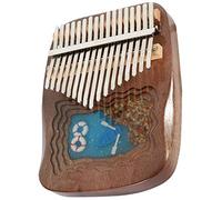Giwnhvx Piano à pouce Kalimba à 17 touches, cadeau pour enfants et adultes débutants avec marteau d'accordage d'instructions (français non garanti)