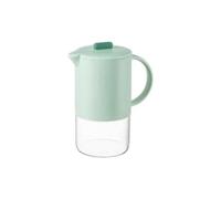 Giwnhvx Pichet à eau portable en verre avec couvercle cafetière de cuisine avec poignée bouilloire pour café et thé service à thé vert 1500 ml