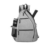 Giwnhvx Pickle Ball - Sac à bandoulière réversible pour homme et femme pour sports de plein air - Tissu Oxford 400D gris