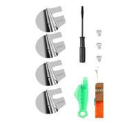 Giwnhvx Pied D'Ourlet Roulé de Couture Universel Pied de Pression D'Ourlet Roulé pour Machine à Coudre 4 Pièces, (7/8/9/10 Mm)