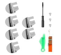 Giwnhvx Pied D'Ourlet Roulé de Couture Universel Pied de Pression D'Ourlet Roulé pour Machine à Coudre 6 Pièces, (3/4/5/6/7/8 Mm)