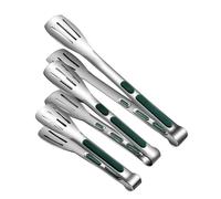 Giwnhvx Pince à barbecue avec poignée antidérapante en acier inoxydable pour barbecue frit, pince à salade, pince à pain, outil de cuisine, pinces à viande, pinces alimentaires, faciles à installer