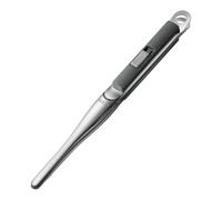 Giwnhvx Pince à barbecue en acier inoxydable Ustensiles de cuisine Pinces de cuisine Camping BBQ Salade Accessoires de cuisson, Gris