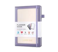 Giwnhvx Planificateur hebdomadaire 2024 avec couverture en polyuréthane, format moyen (A5), couverture rigide, 15,9 x 21,6 cm, facile à utiliser, haute qualité