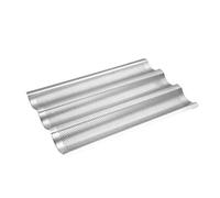 Giwnhvx Plaque de cuisson à pain 3 vagues en acier inoxydable anti-adhésif pour grille-pain, four, viande, biscuit, pain