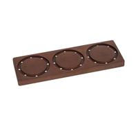 Giwnhvx Plateau de rangement pour bac à café en bois massif de 58 mm, étagère de rangement murale magnétique pour bols à filtre à café.