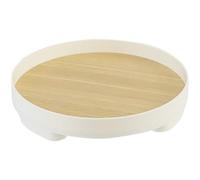 Giwnhvx Plateau décoratif, petit plateau rond, plateau décoratif de salle de bain, plateau décoratif en