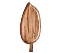 Giwnhvx Plateau en bois en forme de feuille pour le thé de l'après-midi plateau pour sushi occidental plateau à fruits à dessert plateau en bois imperméable grand