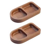 Giwnhvx Plateau rectangulaire en bois massif - Plateau d'assaisonnement - Pour petit déjeuner, nourriture, sushis, pain, dessert, sauce, cuisine, dîner, assaisonnement