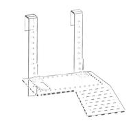 Giwnhvx Plateforme d'escalade perforée transparente avec crochet large pour tortues de petite et moyenne taille