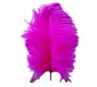 Giwnhvx Plumes d'autruche artificielles de 25,4 à 30,5 cm - Décoration idéale - Rose rouge