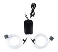 Giwnhvx Pompe à Air pour Aquarium, Aérateur Alimenté par USB, Accessoires D'Aquarium, Valve d'air Réglable, Pompe à Oxygène à Bulles Silencieuse (Noir)