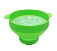 Giwnhvx Popcorn Micro-ondes pliable en silicone Outils faciles à faire soi-même Seau à popcorn Bol Maker avec couvercle, vert