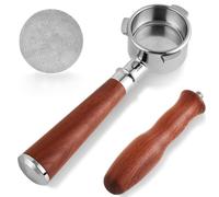 Giwnhvx Portafilter Panier filtrant sans fond pour machine à café avec rondelle de 54 mm