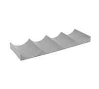 Giwnhvx Porte-bouteilles de style européen, 4 pièces en plastique pour bière, présentoir pour bouteilles de vin, cuisine gris foncé