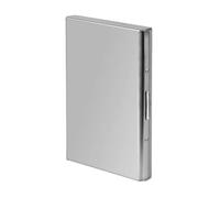 Giwnhvx Porte-cartes en métal fin pour cartes de crédit et cartes de visite - Portefeuille en aluminium antimagnétique, porte-cartes en acier inoxydable, clip pour carte B