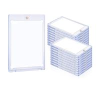 Giwnhvx Porte-cartes magnétique 35pt, 25 pièces, porte-cartes, protège-cartes en plastique rigide, pochettes pour cartes, vitrine pour cartes de baseball