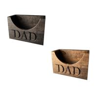 Giwnhvx Porte-chapeau en bois pour papa, support de chapeau en bois pour présentation, présentoir rustique pour la fête des pères, facile à utiliser C