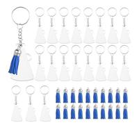 Giwnhvx Porte-clés Cheer avec pompon pour loisirs créatifs, projet de remise de diplôme, cadeau de remise de diplôme, 1 lot de bleu